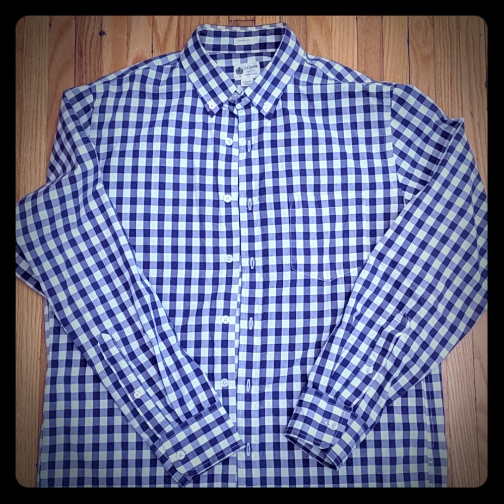 J. Crew Checkered Button Down Shirt